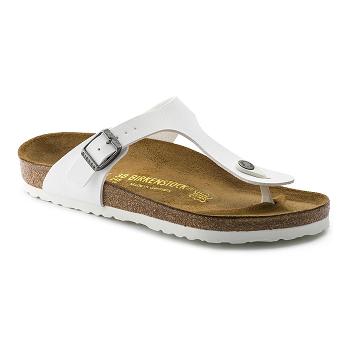 Birkenstock Birko-flor Gizeh Dame Hvide | DK 440GSO